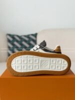 LOUIS VUITTON TILTED CANVAS LEATHER BOARD SHOES - Image 12