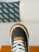 LOUIS VUITTON TILTED CANVAS LEATHER BOARD SHOES - Image 8