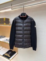 Moncler quilted wool patchwork down jacket - Image 2