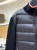 Moncler quilted wool patchwork down jacket - Image 5