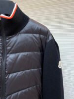 Moncler quilted wool patchwork down jacket - Image 6