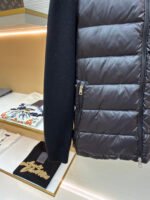 Moncler quilted wool patchwork down jacket - Image 7