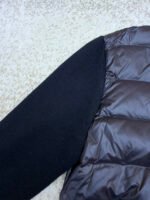 Moncler quilted wool patchwork down jacket - Image 13