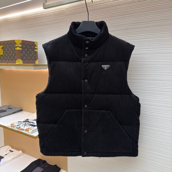 Prada Corduroy Down Vest