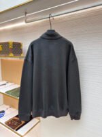 Dior flocked print half-zip stand-up collar sweatshirt - Image 3