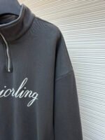 Dior flocked print half-zip stand-up collar sweatshirt - Image 6