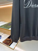 Dior flocked print half-zip stand-up collar sweatshirt - Image 7