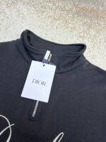 Dior flocked print half-zip stand-up collar sweatshirt - Image 17