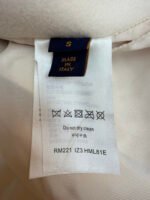 Louis Vuitton cartoon polka dot dog embroidered all-over leather-sleeved baseball jacket - Image 19