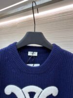 Celine Arc de Triomphe Terry Embroidered Crew Neck Sweater [Women's Clothing] - Image 4