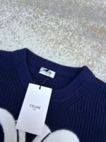 Celine Arc de Triomphe Terry Embroidered Crew Neck Sweater [Women's Clothing] - Image 16