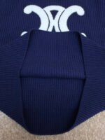 Celine Arc de Triomphe Terry Embroidered Crew Neck Sweater [Women's Clothing] - Image 10