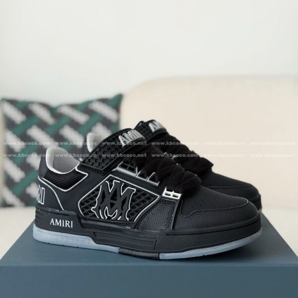 Amiri Ma Skyline Leather Velcro Sneakers