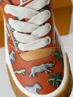 LOUIS VUITTON TILTED CANVAS LEATHER BOARD SHOES - Image 7