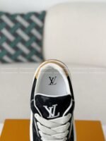 LOUIS VUITTON TILTED CANVAS LEATHER BOARD SHOES - Image 9