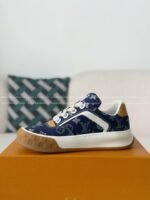 LOUIS VUITTON TILTED CANVAS LEATHER BOARD SHOES - Image 4