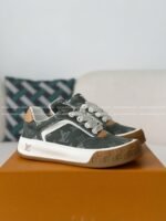 LOUIS VUITTON TILTED CANVAS LEATHER BOARD SHOES