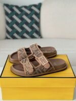 Fendi Jacquard Fabric Flip-flops - Image 2