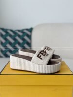 Fendi Sunshine Thick-Soled Slippers
