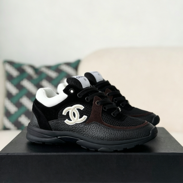 Gucci Mesh Leather Casual Sneakers