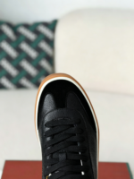 LORO PIANA LEATHER SNEAKERS - Image 9