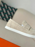 Hermes Faux Suede Loafers - Image 9