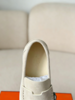 Hermes Faux Suede Loafers - Image 7