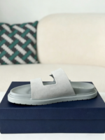 Dior Aqua Faux Suede Slippers - Image 4