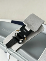 Dior Aqua Faux Suede Slippers - Image 6