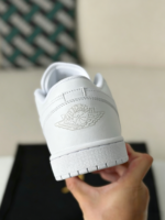 Jordan Air Jordan 1 Low Pure White Sneaker - Image 7