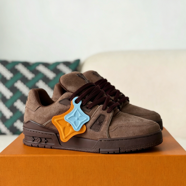 LOUIS VUITTON TRAINER DISTRESSED SNEAKERS