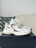LOUIS VUITTON TILTED CANVAS LEATHER BOARD SHOES
