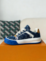 LOUIS VUITTON TILTED CANVAS LEATHER BOARD SHOES - Image 4