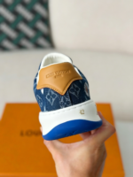LOUIS VUITTON TILTED CANVAS LEATHER BOARD SHOES - Image 9