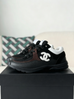 Chanel Mesh Leather Casual Sneakers - Image 2