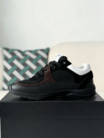 Chanel Mesh Leather Casual Sneakers - Image 5