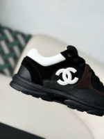Chanel Mesh Leather Casual Sneakers - Image 7