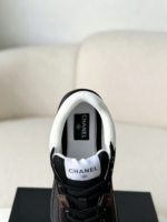 Chanel Mesh Leather Casual Sneakers - Image 9