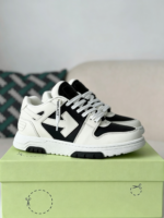 OFF-WHITE LEATHER SNEAKERS
