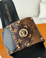 Louis Vuitton Frame Patent Canvas Printed Flip Flops - Image 10