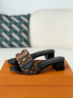 Louis Vuitton Frame Patent Canvas Printed Flip Flops - Image 2