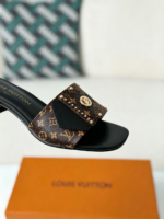 Louis Vuitton Frame Patent Canvas Printed Flip Flops - Image 7