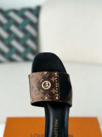 Louis Vuitton Frame Patent Canvas Printed Flip Flops - Image 9
