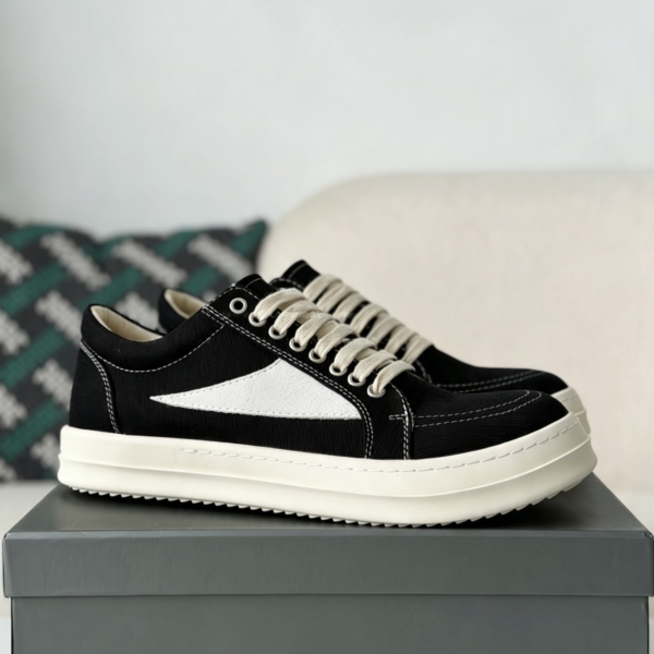 RICK OWENS/RO DRKSHDW LEATHER SNEAKERS