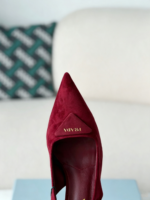 Prada Pointed Tip Slingback High Heel - Image 8