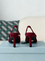 Prada Pointed Tip Slingback High Heel - Image 3