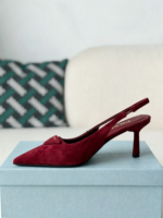 Prada Pointed Tip Slingback High Heel - Image 4