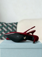 Prada Pointed Tip Slingback High Heel - Image 5