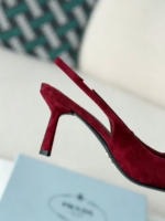 Prada Pointed Tip Slingback High Heel - Image 7