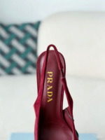 Prada Pointed Tip Slingback High Heel - Image 9
